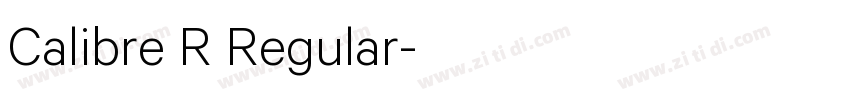 Calibre R Regular字体转换